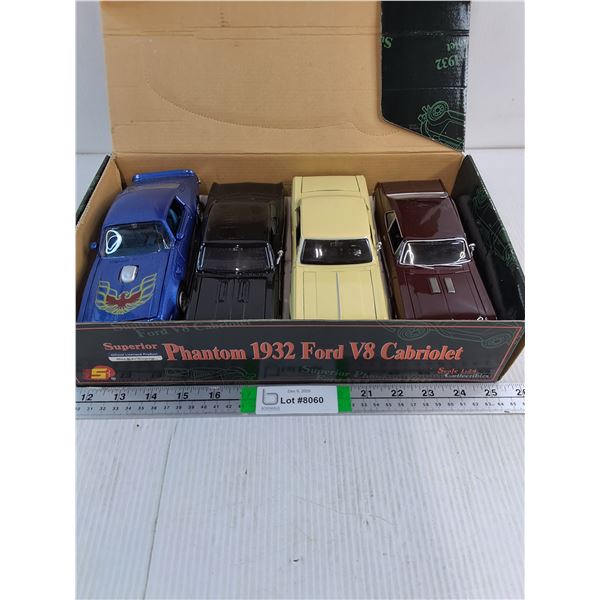 (4) Maisto 1:24 Die Cast Cars-Trans Am,Chevelle SS,Malibu SS and Nova SS