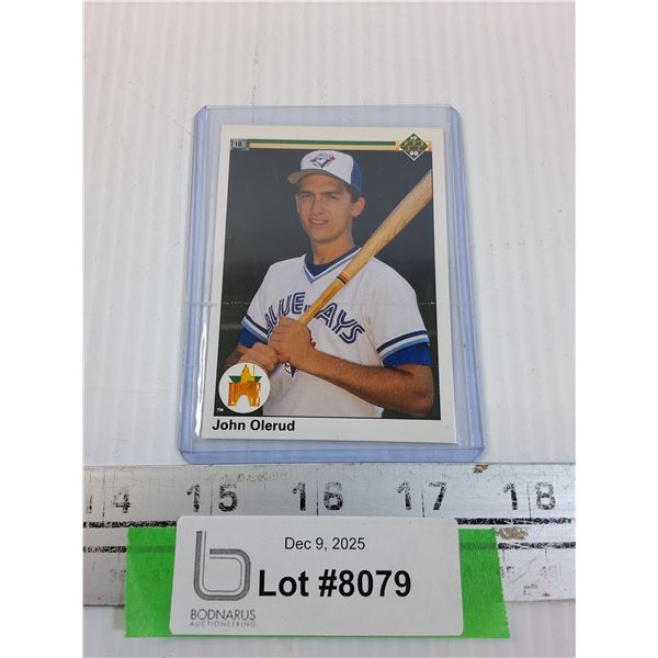 John Olerud Upper Deck Trading Card - 1990 - CANNOT GUARANTEE AUTHENTICATION