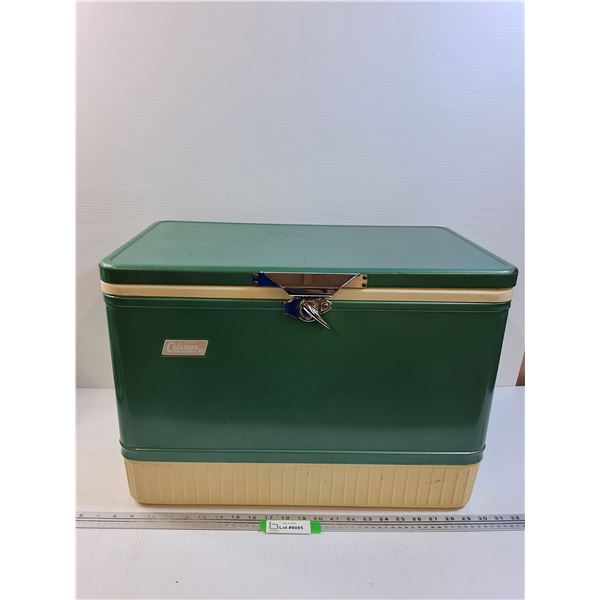 Vintage Coleman Cooler - Interior Lid is Loose - 13" x 15" x 22" - CANNOT SHIP