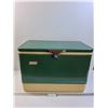 Image 1 : Vintage Coleman Cooler - Interior Lid is Loose - 13" x 15" x 22" - CANNOT SHIP