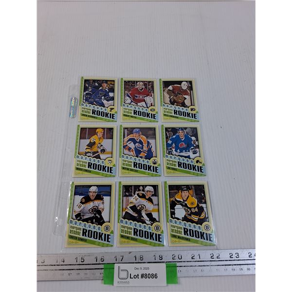 (9) OPC Rookie Hockey Trading Cards: 2012-13 - Gretzky, Sakic, Lemieux, Etc - CANNOT AUTHENTICATE