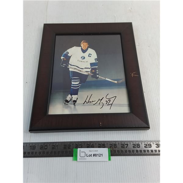 Autographed Wayne Gretzky Framed Promotional Picture for Zurich Insurance - 10.5" x 12.5"