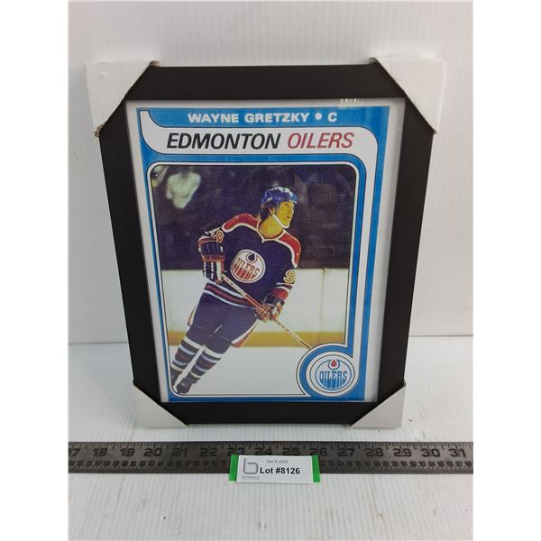 Enlarged Framed Picture of Wayne Gretzky Rookie Card - 10" x 12.5"