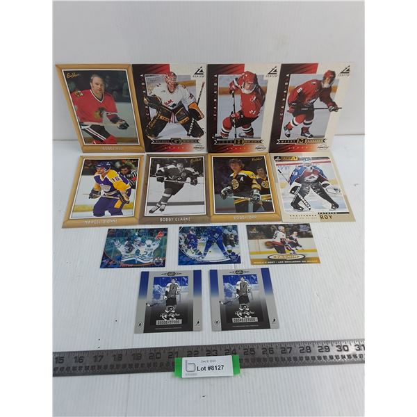 (13) NHL Collector Cards (8-Large, 3-Holos, 2-Limited Lindros) - Authenticity Not Guaranteed
