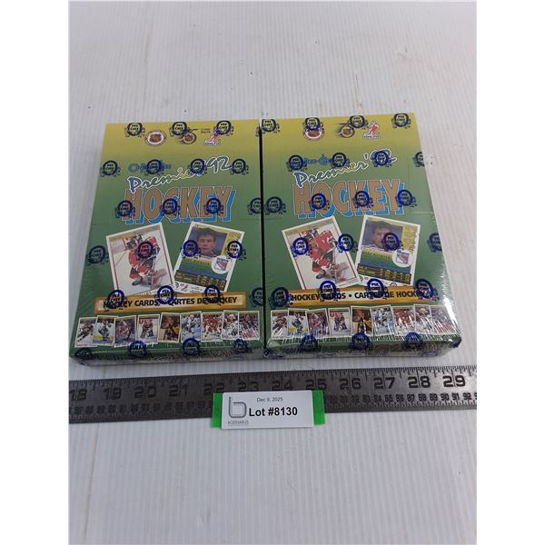 (2) NIB Boxes of OPC Premier 1992 NHL Collector Cards