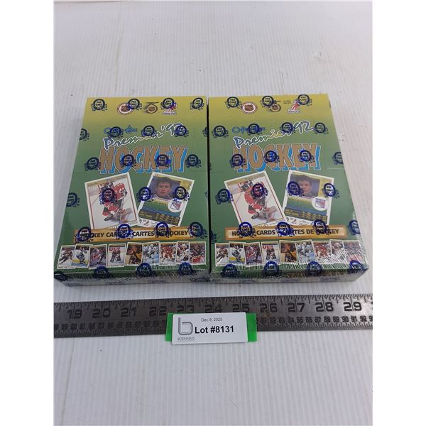 (2) NIB Boxes of OPC Premier 1992 NHL Collector Cards