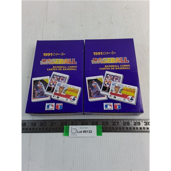 (2) NIB Boxes of 1991 OPC Premier MLB Collector Cards