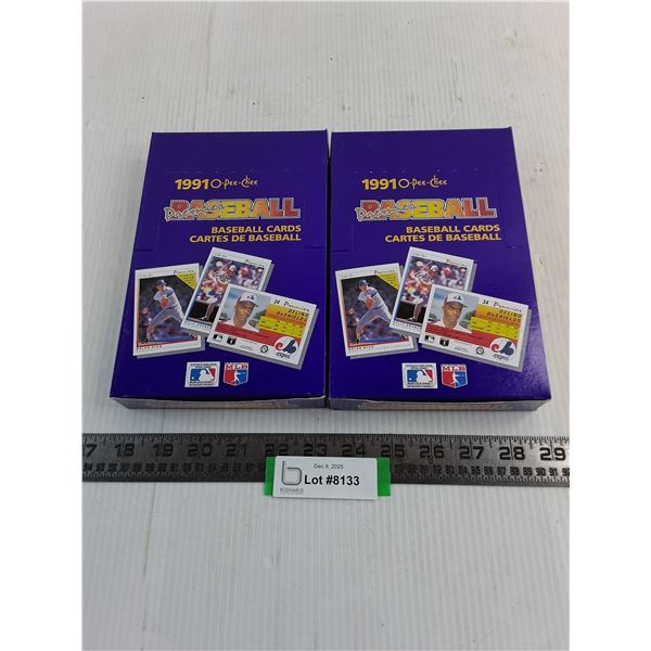 (2) NIB Boxes of 1991 OPC Premier MLB Collector Cards