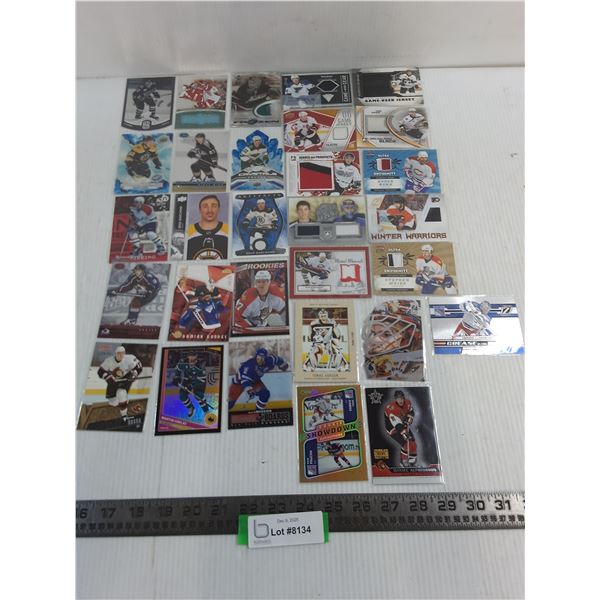 (30) Assorted NHL/OHL Sleeved Collector Cards - Authenticity Not Guaranteed