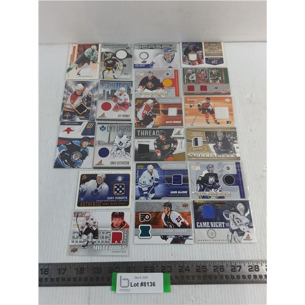 (20) Assorted NHL Sleeved Collector Cards - Authenticity Not Guaranteed