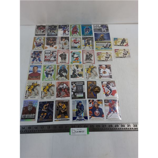 (39) Assorted NHL/CHL/Disney Sleeved Collector Cards - Authenticity Not Guaranteed