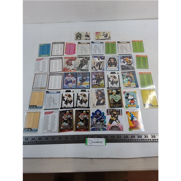 (41) Assorted NHL/Disney NHL Sleeved Collector Cards - Authenticity Not Guaranteed