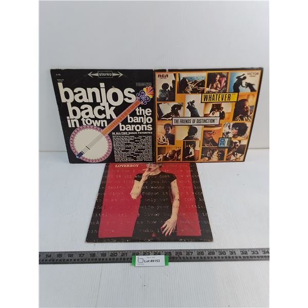 (3) Records (Banjos, Loverboy, Friends of Distinction)