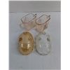 Image 2 : Amber/Pink Tinted Vintage Glassware