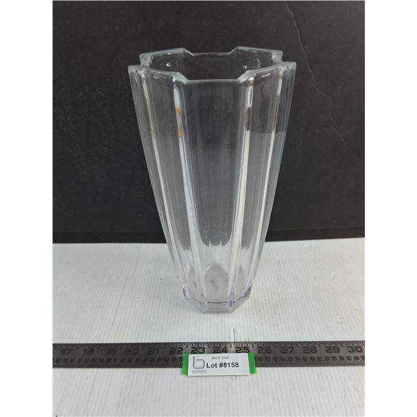 Thick Glass Vase - 12" High