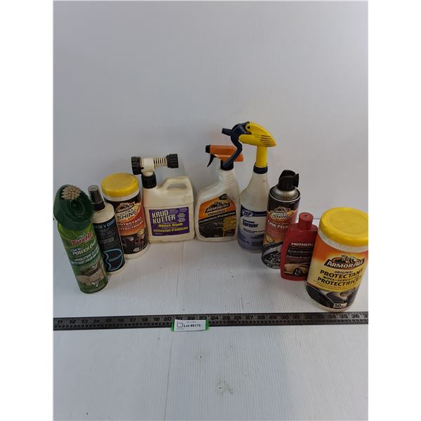 (9) Partial Bottles of Automotive & Home Use Chemicals - Cannot Ship
