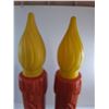 Image 3 : * (2) Electrified Blow-Mold Noel Candles - Tested - 39" Tall - Pickup Only