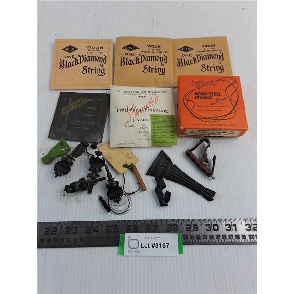 Violin Strings (Black Diamond, Durro, Prazisions), Gibson Electric Spanish Guitar String, Tensioners