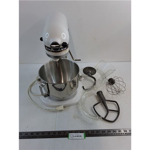 KitchenAid Professional Mixer w/Bowl & Accessories - Tested - 17x12x10" - PICK UP ONLY