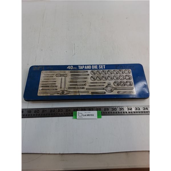 Nearly Complete 40-Piece Tungsten Steel Tap & Die Set