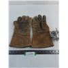 Image 1 : Welder's Large Size Leather Gloves, Fishing Rod Reel