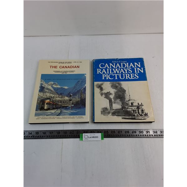 (2) Vintage Canadian Railway Hard Cover Books
