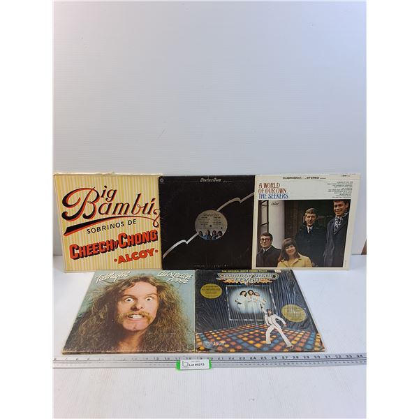 (5) Records: Cheech & Chong, Saturday Night Fever, Ted Nugent, Misc