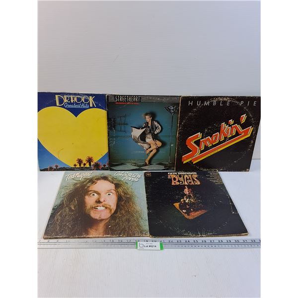 (5) Records: Dr. Hook, Streetheart, Ted Nugent, Misc