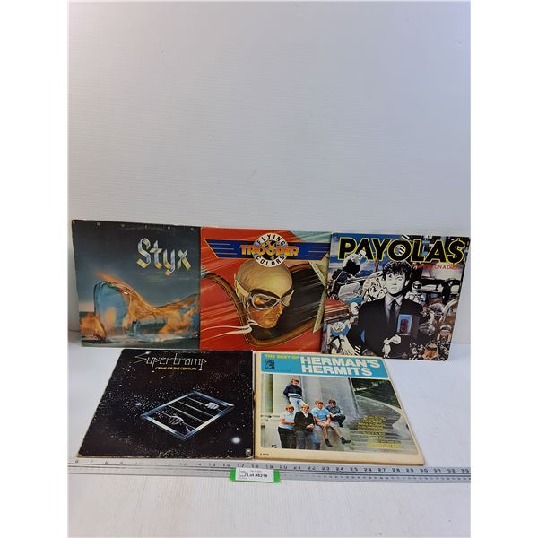 (5) Records: Styx, Trooper, Supertramp, Misc
