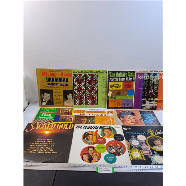 (10) Records: Ukrainian, Guitars, Liberace, Billy Vaughn, Misc