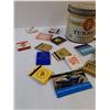 Image 2 : Turret Tobacco Tin w/Collector Matches Lot