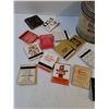 Image 3 : Old Chum Tobacco Tin w/Collector Matches Lot
