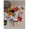 Image 4 : Old Chum Tobacco Tin w/Collector Matches Lot