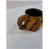Image 2 : (2) Handmade Ceramic Mythical Dragon & Warrior Style Mugs