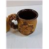 Image 3 : (2) Handmade Ceramic Mythical Dragon & Warrior Style Mugs
