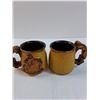 Image 5 : (2) Handmade Ceramic Mythical Dragon & Warrior Style Mugs