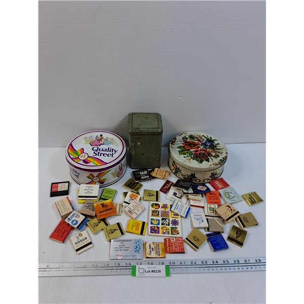 (3) Collector Tins w/Collector Matches Lot