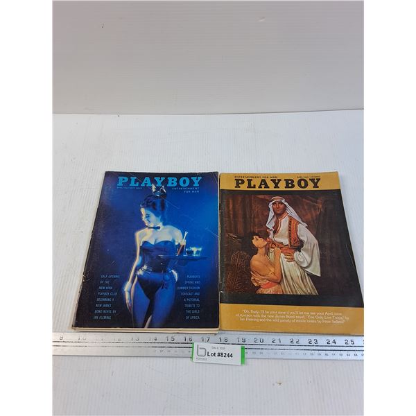 (2) Playboy Magazines: 1963-64
