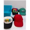 Image 3 : (7) Baseball Hats w/Storage Container