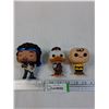 Image 1 : (3) Funko POP Figurines: Jimi Hendrix, Charlie Brown, Howard Duck