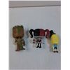 Image 2 : (3) Funko POP Figurines: Groot, Harley Quinn, Mr.Poopy