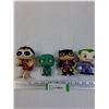 Image 1 : (4) Funko POP Figurines: Plastic Man, Joker, Catwoman, Amumu