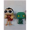 Image 2 : (4) Funko POP Figurines: Plastic Man, Joker, Catwoman, Amumu