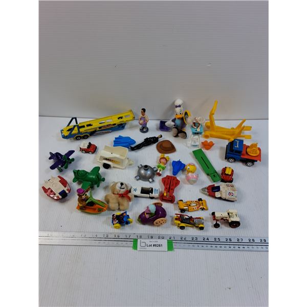(20+) Vehicle Toys: Case Die Cast Tractor, Yogi Bear, McDonalds Toys, Misc