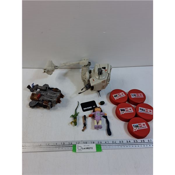 (5) Foam Hockey Pucks, Star Wars Toys - Some Wear, Cabbage Patch Toy, Misc