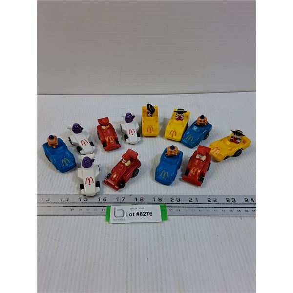 (12) McDonalds Kids Meal Toy Vehicles