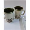 Image 2 : (4) Mugs & Hostess Set (Ceramic)