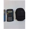 Image 3 : (2) Scentific Calculators, Shell Purse, Camera Case