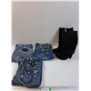 Image 1 : (3) Miss Me Womens Jeans (Size 27, 28) & Sam Edelman Suede Boots (Size 7.5)