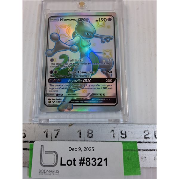 Pokemon Card: Mewtwo GX - 2019 Edition - CANNOT GUARANTEE AUTHENTICATION